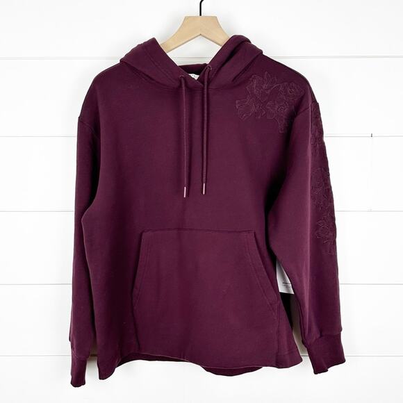 Athleta Retroplush Embroidered Hoodie Sweatshirt - Picture 2 of 9